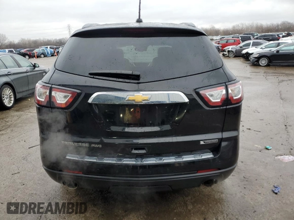 2017 Chevrolet Traverse Premier with VIN 1GNKVJKD4HJ174490, listed as a Copart auction lot 43977115 with 130,144 mi miles and Salvage Title. Bid and sale history available at DreamBid. Image 6.