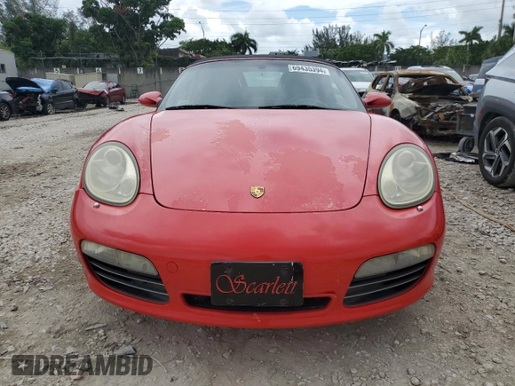 2006 Porsche Boxster S с VIN WP0CB29886U730705, выставлен на аукционе Copart как лот 69435394 с пробегом 50 323 миль миль и На запчасти • Non repairable. История ставок и продаж доступна на DreamBid. Изображение 5.