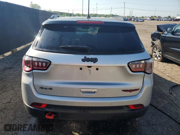 2025 Jeep Compass Trailhawk with VIN 3C4NJDDN0ST564544, listed as a Copart auction lot 63287955 with 7,390 mi miles and Clean title. Bid and sale history available at DreamBid. Image 6.