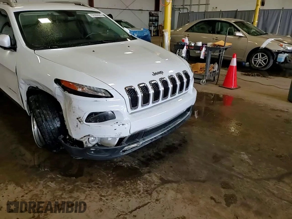 2015 Jeep Cherokee Limited with VIN 1C4PJLDBXFW765909, listed as a Copart auction lot 52293525 with 125,702 mi miles and Salvage Title. Bid and sale history available at DreamBid. Image 14.