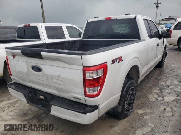 2023 Ford F-150 XL with VIN 1FTEX1CP3PKD50009, listed as a Copart auction lot 59509115 with 90,138 mi miles and Salvage title. Bid and sale history available at DreamBid. Image 3.