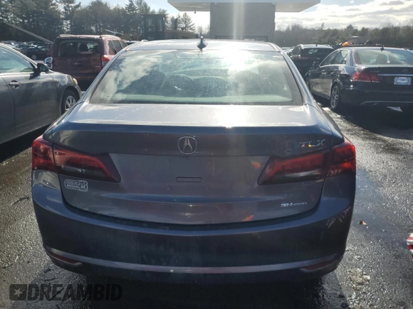 2017 Acura TLX V6 w/Technology Pkg with VIN 19UUB3F58HA000593, listed as a Copart auction lot 43967695 with 83,241 mi miles and Non Repairable. Bid and sale history available at carsss.com. Image 6.