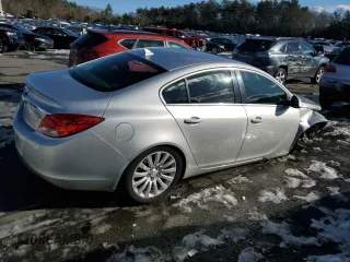 2011 Buick Regal CXL RL6 with VIN W04GU5GC8B1006328, listed as a Copart auction lot 45150265 with 134,015 mi miles and Salvage Title. Bid and sale history available at carsss.com. Image 3.