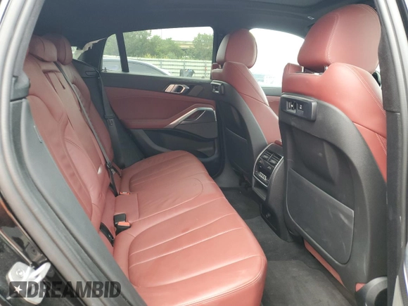 2021 BMW X6 xDrive40i with VIN 5UXCY6C00M9E08487, listed as a Copart auction lot 46477895 with 34,000 mi miles and Salvage Title. Bid and sale history available at carsss.com. Image 11.