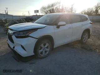 2021 Toyota Highlander L with VIN 5TDBZRBH6MS543426, listed as a Copart auction lot 86848444 with 104,414 mi miles and Salvage Title. Bid and sale history available at carsss.com. Image 1.