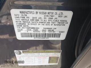 2010 Infiniti M with VIN JN1CY0AR2AM961831, listed as a IAAI auction lot 40662929 with Not Provided miles. Bid and sale history available at carsss.com. Image 9.