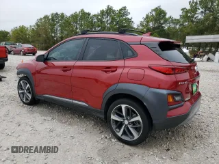 2021 Hyundai Kona Ultimate with VIN KM8K53A55MU609472, listed as a Copart auction lot 84426934 with 43,071 mi miles and Salvage Title. Bid and sale history available at carsss.com. Image 2.