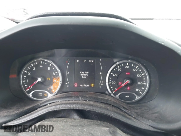 2016 Jeep Renegade Latitude with VIN ZACCJBBT2GPC78349, listed as a IAAI auction lot 41532713 with 162,330 mi miles. Bid and sale history available at carsss.com. Image 7.