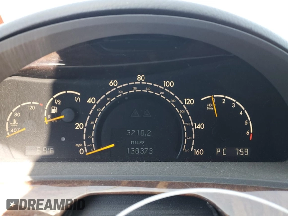 2006 Mercedes-Benz S 500 с VIN WDBNG84J76A478887, выставлен на аукционе Copart как лот 76472924 с пробегом 138 373 миль миль и Списание • Salvage title. История ставок и продаж доступна на DreamBid. Изображение 9.