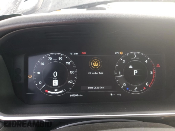 2019 Land Rover Range Rover Sport SE with VIN SALWG2RK7KA426909, listed as a Copart auction lot 83341674 with 81,203 mi miles and Salvage Title. Bid and sale history available at DreamBid. Image 9.