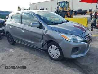 2022 Mitsubishi Mirage ES z VIN ML32AUHJ8NH005419, wystawiony jako IAAI lot #41947535 z przebiegiem 58 335 mil mil oraz . Historia ofert i sprzedaży dostępna na DreamBid. Obrazek 1.