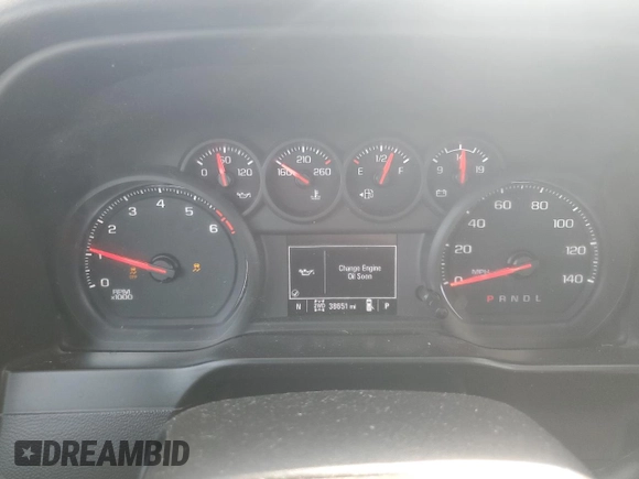 2021 Chevrolet Silverado 3500HD Work Truck with VIN 1GC4YSE73MF104450, listed as a Copart auction lot 54044285 with 38,651 mi miles and Salvage title. Bid and sale history available at DreamBid. Image 9.
