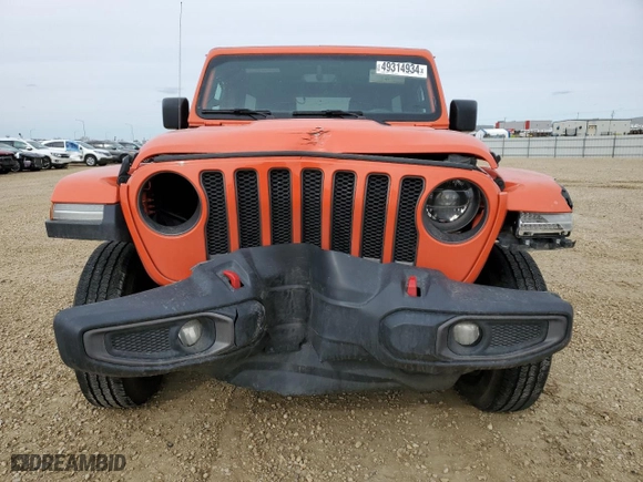 2019 Jeep Wrangler Unlimited Rubicon with VIN 1C4HJXFG5KW594789, listed as a Copart auction lot 46870275 with 104,017 mi miles and Clean Title. Bid and sale history available at carsss.com. Image 5.