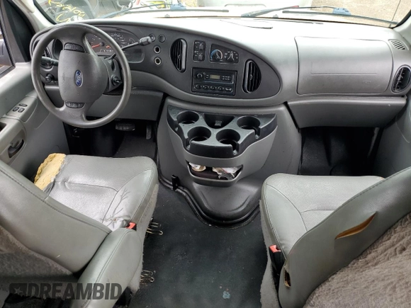2008 Ford Econoline Passenger XL with VIN 1FBNE31L68DB00260, listed as a Copart auction lot 65607074 with 204,530 mi miles and Salvage Title. Bid and sale history available at carsss.com. Image 8.