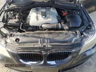 2005 BMW 5 Series 545i with VIN WBANB33565CN65980, listed as a Copart auction lot 52961975 with 143,772 mi miles and Salvage Title. Bid and sale history available at carsss.com. Image 11.
