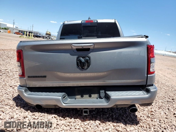 2021 Ram 1500 Lone Star with VIN 1C6RREFT2MN590066, listed as a Copart auction lot 56341115 with 9,366 mi miles and Salvage title. Bid and sale history available at DreamBid. Image 6.