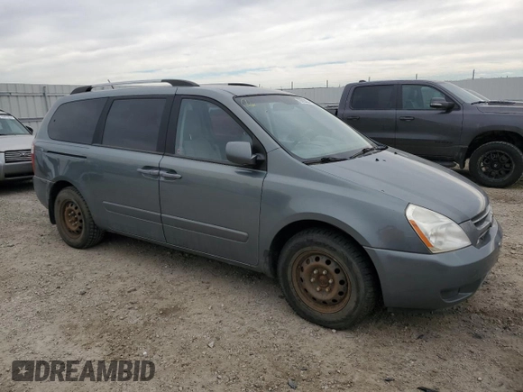 2009 Kia Sedona LX with VIN KNDMB233196318832, listed as a Copart auction lot 75229804 with 350,784 mi miles and Clean Title. Bid and sale history available at carsss.com. Image 4.