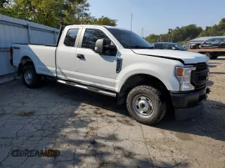 2022 Ford F-250 XL with VIN 1FT7X2B61NEE67333, listed as a Copart auction lot 74192824 with 36,521 mi miles and Salvage Title. Bid and sale history available at DreamBid. Image 4.
