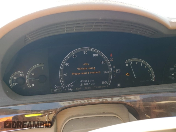2007 Mercedes-Benz S 550 with VIN WDDNG71X37A063481, listed as a Copart auction lot 52700355 with 213,817 mi miles and Salvage Title. Bid and sale history available at carsss.com. Image 9.