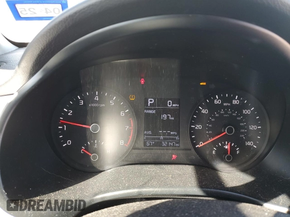 2022 Kia Rio S with VIN 3KPA24ADXNE477511, listed as a Copart auction lot 48555265 with 32,147 mi miles and Salvage Title. Bid and sale history available at carsss.com. Image 9.