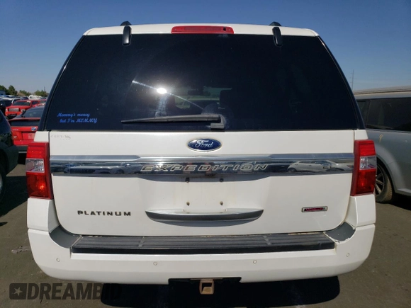 2015 Ford Expedition Max Platinum with VIN 1FMJK1MT3FEF47571, listed as a Copart auction lot 72982334 with 171,809 mi miles and Salvage title. Bid and sale history available at DreamBid. Image 6.