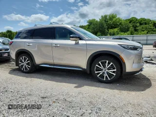 2022 Infiniti QX60 Sensory with VIN 5N1DL1GS0NC331233, listed as a Copart auction lot 61033025 with 23,434 mi miles and Salvage title. Bid and sale history available at DreamBid. Image 4.