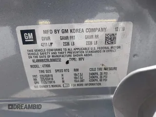 2020 Buick Encore GX Preferred with VIN KL4MMBS28LB080232, listed as a IAAI auction lot 42536040 with 62,189 mi miles and . Bid and sale history available at DreamBid. Image 9.