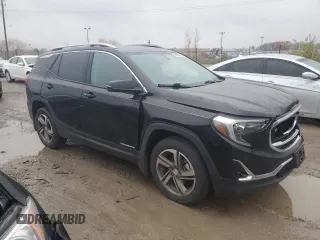 2018 GMC Terrain SLT with VIN 3GKALVEV7JL357813, listed as a Copart auction lot 80859704 with 97,437 mi miles and Salvage Title. Bid and sale history available at carsss.com. Image 4.