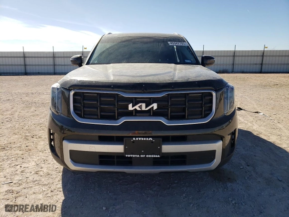 2024 Kia Telluride S with VIN 5XYP6DGC1RG517657, listed as a Copart auction lot 45342705 with 8,738 mi miles and Salvage Title. Bid and sale history available at carsss.com. Image 5.