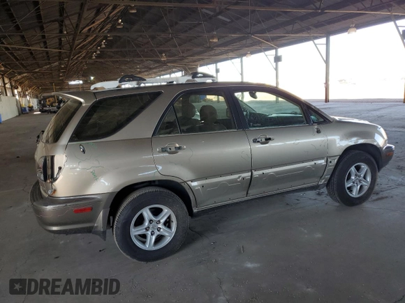 2001 Lexus RX 300 with VIN JTJGF10U810107642, listed as a Copart auction lot 70199364 with 130,026 mi miles and Salvage Title. Bid and sale history available at carsss.com. Image 3.
