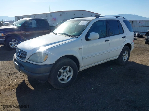 2001 Mercedes-Benz M-Class with VIN 4JGAB54E01A257846, listed as a IAAI auction lot 42010998 with 194,597 mi miles. Bid and sale history available at carsss.com. Image 17.