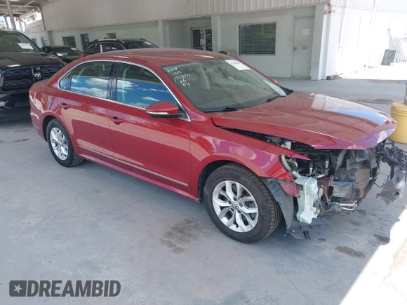2017 Volkswagen Passat S z VIN 1VWAT7A38HC056207, wystawiony jako IAAI lot #42586003 z przebiegiem 114 329 mil mil oraz . Historia ofert i sprzedaży dostępna na DreamBid. Obrazek 1.