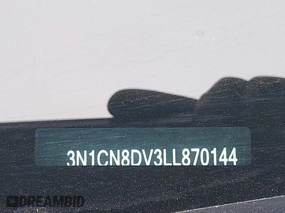 2020 Nissan Versa S z VIN 3N1CN8DV3LL870144, wystawiony jako IAAI lot #42117133 z przebiegiem 70 447 mil mil oraz . Historia ofert i sprzedaży dostępna na DreamBid. Obrazek 9.