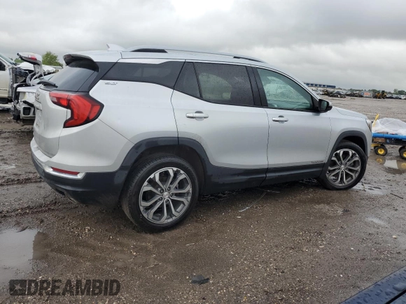 2020 GMC Terrain SLT z VIN 3GKALPEXXLL237407, wystawiony jako Copart lot #50748645 z przebiegiem 83 740 mil mil oraz Czysty tytuł • Clean title. Historia ofert i sprzedaży dostępna na DreamBid. Obrazek 3.