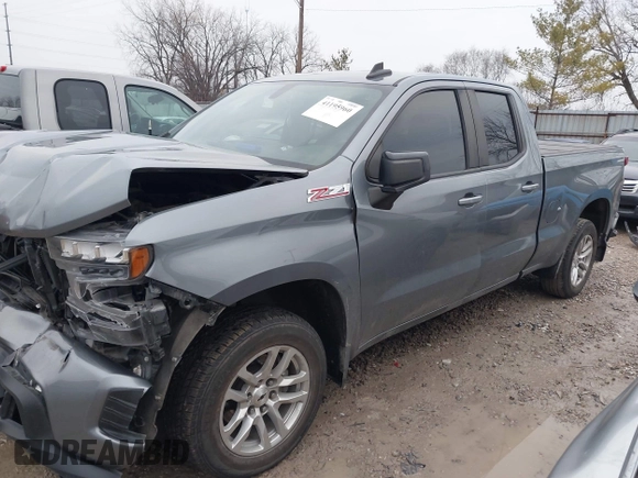 2019 Chevrolet Silverado 1500 RST with VIN 1GCRYEEDXKZ251390, listed as a IAAI auction lot 41195960 with 113,610 mi miles and . Bid and sale history available at DreamBid. Image 2.