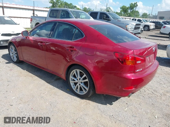 2006 Lexus IS 250 with VIN JTHBK262X65000167, listed as a IAAI auction lot 42600513 with 267,664 mi miles and . Bid and sale history available at DreamBid. Image 3.
