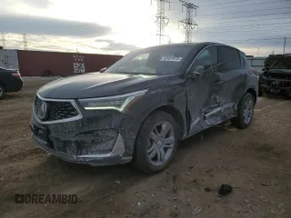 2021 Acura RDX w/Advance Package with VIN 5J8TC2H74ML009307, listed as a Copart auction lot 42497875 with 44,399 mi miles and Salvage Title. Bid and sale history available at carsss.com. Image 1.