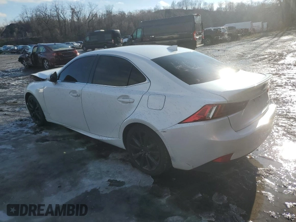 2016 Lexus IS 300/350 with VIN JTHCM1D25G5006245, listed as a Copart auction lot 85319374 with 93,258 mi miles and Salvage title. Bid and sale history available at DreamBid. Image 2.