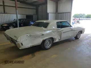 1968 Chevrolet Impala с VIN 164478U192910, выставлен на аукционе Copart как лот 61403315 с пробегом 97 259 миль миль и Списание • Salvage title. История ставок и продаж доступна на DreamBid. Изображение 3.