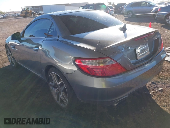 2013 Mercedes-Benz SLK-Class SLK 250 with VIN WDDPK4HA9DF058128, listed as a IAAI auction lot 41809272 with 76,860 mi miles. Bid and sale history available at carsss.com. Image 3.