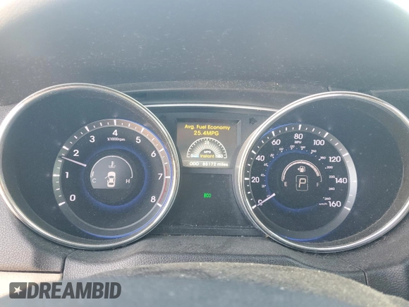 2014 Hyundai Sonata Limited with VIN 5NPEC4AB6EH817925, listed as a Copart auction lot 81996914 with 85,172 mi miles and Salvage Title. Bid and sale history available at DreamBid. Image 9.