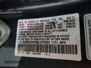 2011 Honda CR-V EX with VIN 5J6RE4H50BL070352, listed as a Copart auction lot 87185304 with 139,501 mi miles and Salvage Title. Bid and sale history available at carsss.com. Image 13.