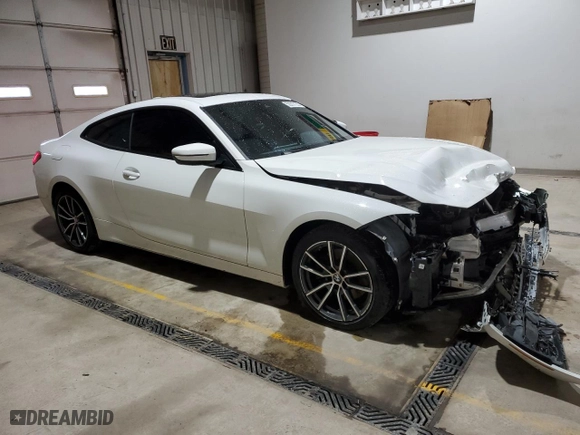 2021 BMW 4 Series 430i xDrive with VIN WBA73AP07MCG47257, listed as a Copart auction lot 52017155 with 71,033 mi miles and Salvage Title. Bid and sale history available at carsss.com. Image 4.