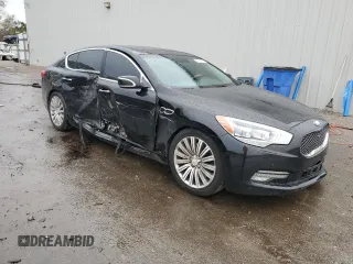 2015 Kia K900 Premium with VIN KNALU4D45F6026246, listed as a Copart auction lot 86622434 with 102,508 mi miles and Salvage Title. Bid and sale history available at carsss.com. Image 4.
