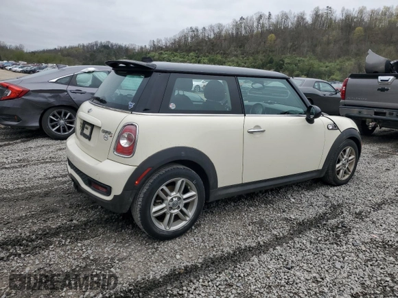 2012 MINI Hardtop S with VIN WMWSV3C53CTY27834, listed as a Copart auction lot 52616845 with 66,919 mi miles and Salvage Title. Bid and sale history available at DreamBid. Image 3.