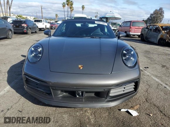 2023 Porsche 911 Carrera S with VIN WP0CB2A91PS248028, listed as a Copart auction lot 44021485 with 5,100 mi miles and Salvage Title. Bid and sale history available at carsss.com. Image 5.