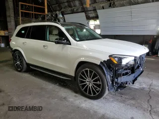 2024 Mercedes-Benz GLS 580 z VIN 4JGFF8FE6RB133451, wystawiony jako Copart lot #53698435 z przebiegiem 6517 mil mil oraz Szkody całkowita. Historia ofert i sprzedaży dostępna na DreamBid. Obrazek 4.