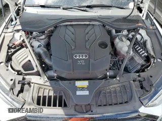 2021 Audi A8 with VIN WAU8DAF81MN011833, listed as a Copart auction lot 74031874 with 53,125 mi miles and Non Repairable. Bid and sale history available at carsss.com. Image 11.