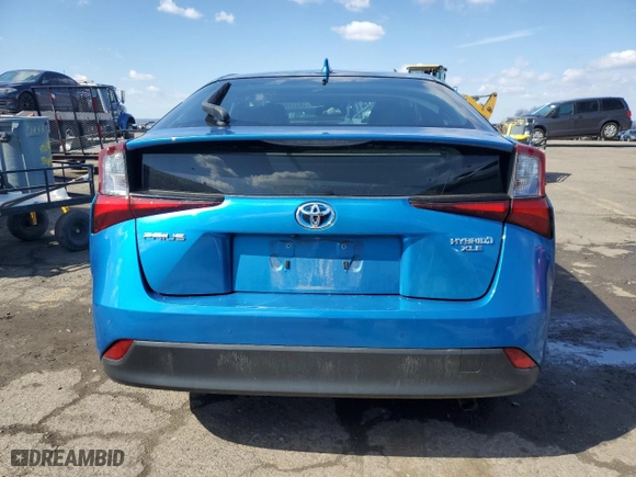 2019 Toyota Prius LE with VIN JTDL9RFU1K3010751, listed as a Copart auction lot 50372845 with 40,469 mi miles and Salvage Title. Bid and sale history available at carsss.com. Image 6.