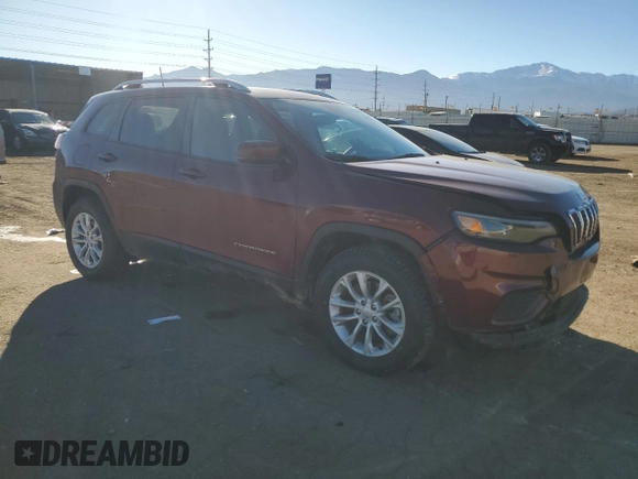 2021 Jeep Cherokee Latitude with VIN 1C4PJMCB3MD183344, listed as a Copart auction lot 88596035 with 28,201 mi miles and Salvage title. Bid and sale history available at DreamBid. Image 4.